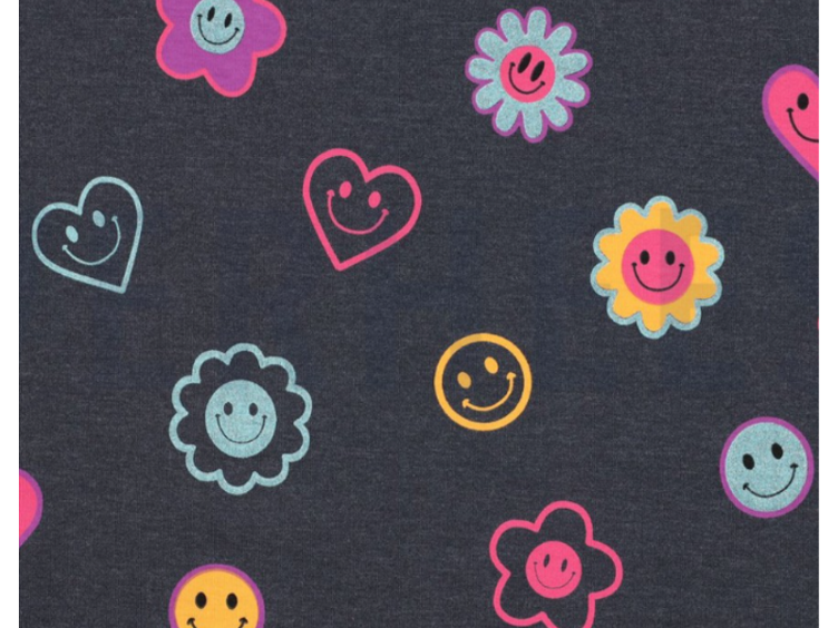 Glitter happy faces Jersey