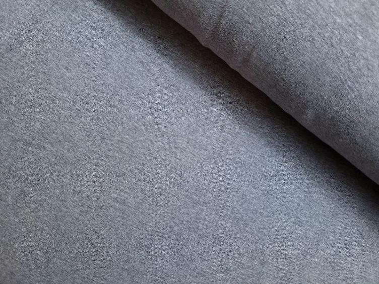 Grau melange Sweat 50 x 160 cm