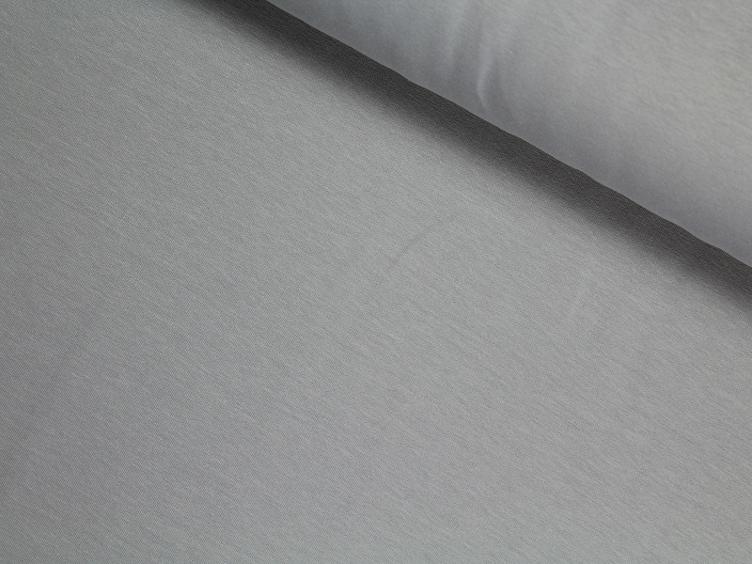 Hellgrau uni Sweat aufgeraut