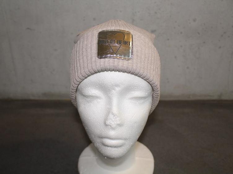 Hipster Beanie grau meliert Grösse 48-52 Wild at Heart