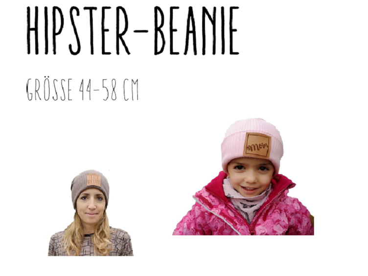 Hipster-Beanie Grösse 44-58 cm by Stoffherz Ebook