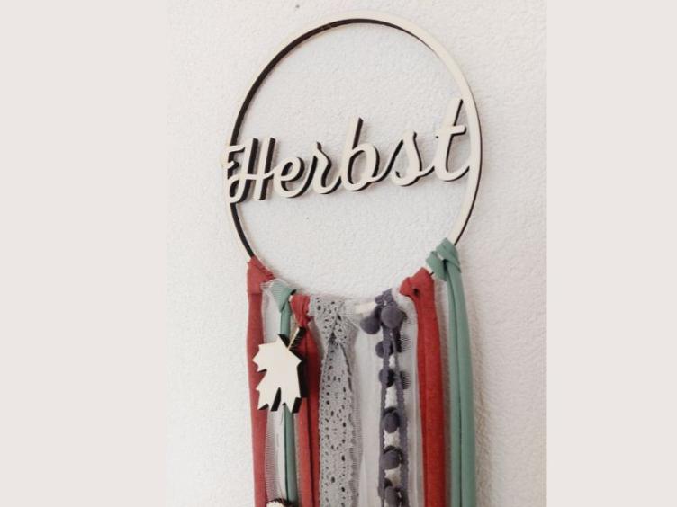 Holzkranz `Herbst-Leaves*