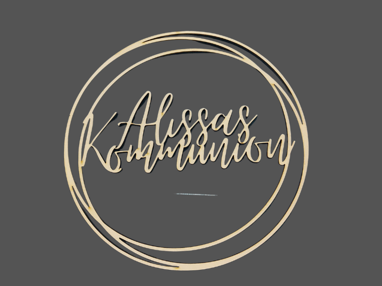 Holzkranz Kommunion