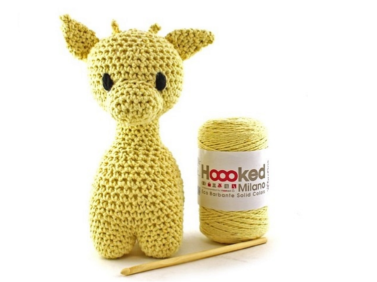 Hoooked DIY Häkelset Milano Eco Barbante, Giraffe Ziggy