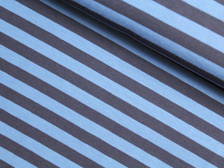 Isa blau dunkelblau gestreift 1 cm Swafing