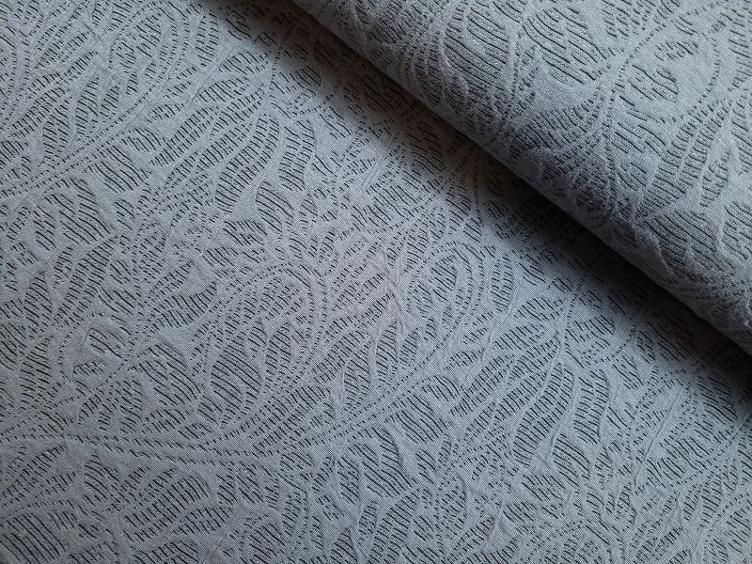 Jacquard Floral anthrazit 50 cm