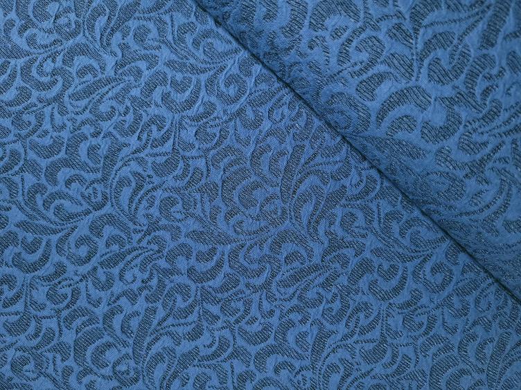 Jacquard Floral jeansblau
