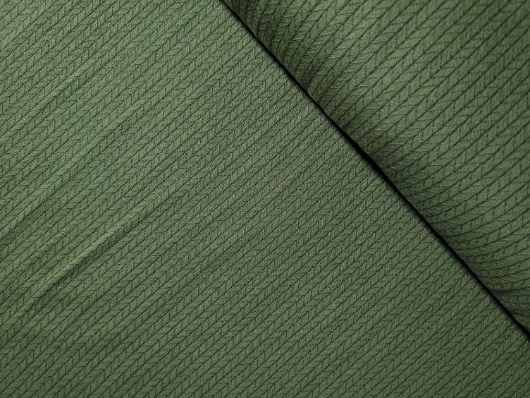 Jacquard-Jersey olive Muster