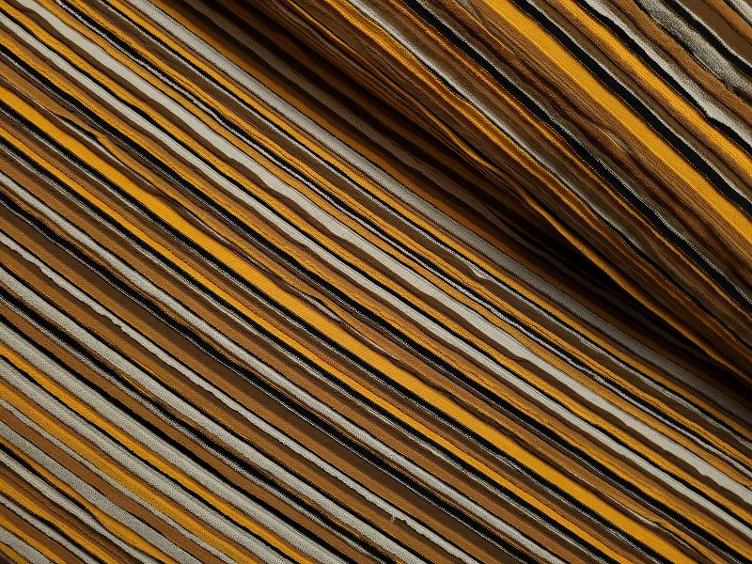 Jacquard Streifen senf grau schwarz