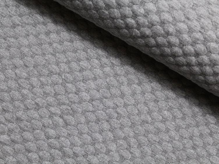 Jacquard Tupfen grau melange