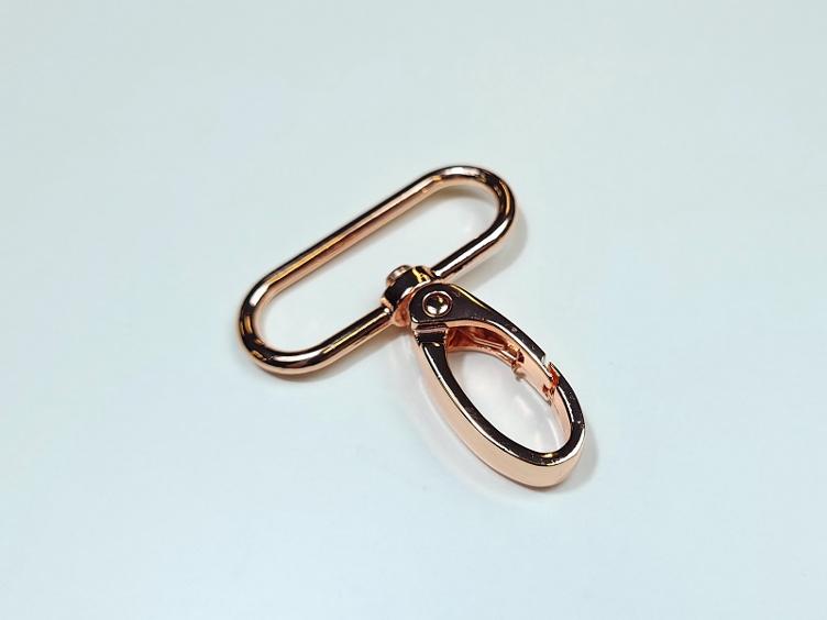 Karabiner rosagold 38mm