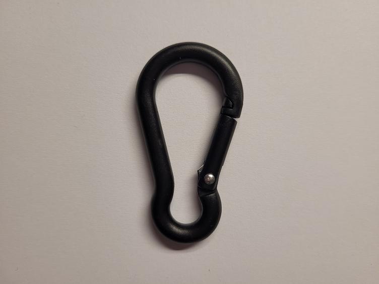 Karabinerhaken schwarz