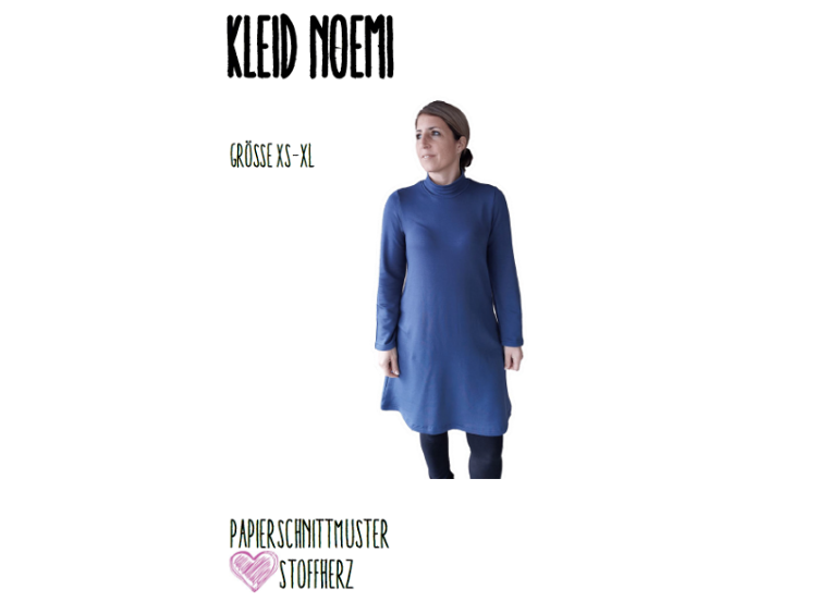 Kleid Noemi Papierschnittmuster by Stoffherz Grösse XS-XL