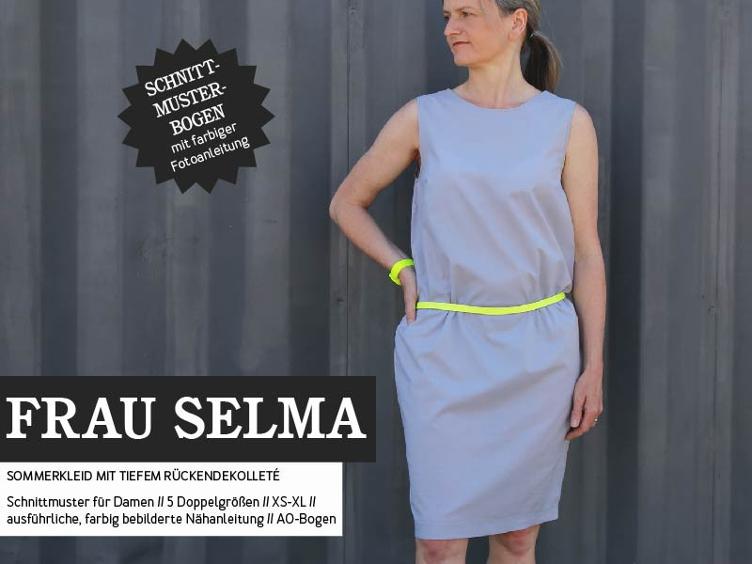 Kleid Rückendekolletée, FRAU SELMA, Studio Schnittreif, Papierschnitt - 0