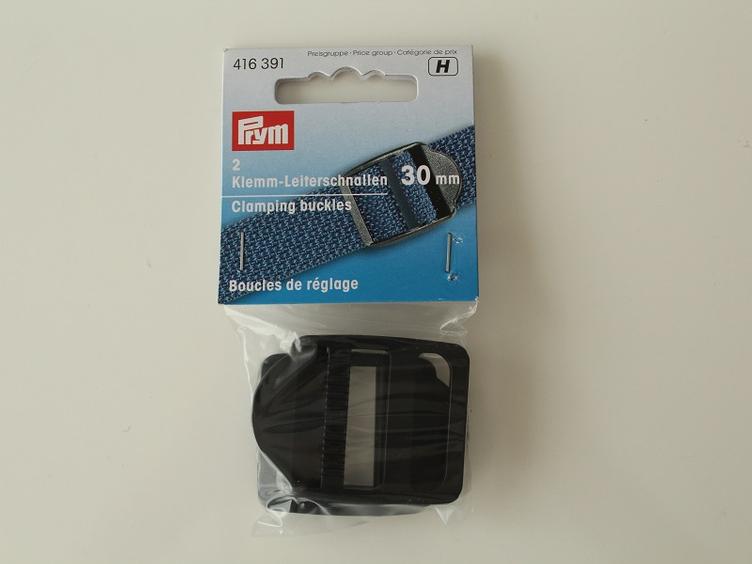 Klemm-Leiterschnalle Kunststoff schwarz 30 mm