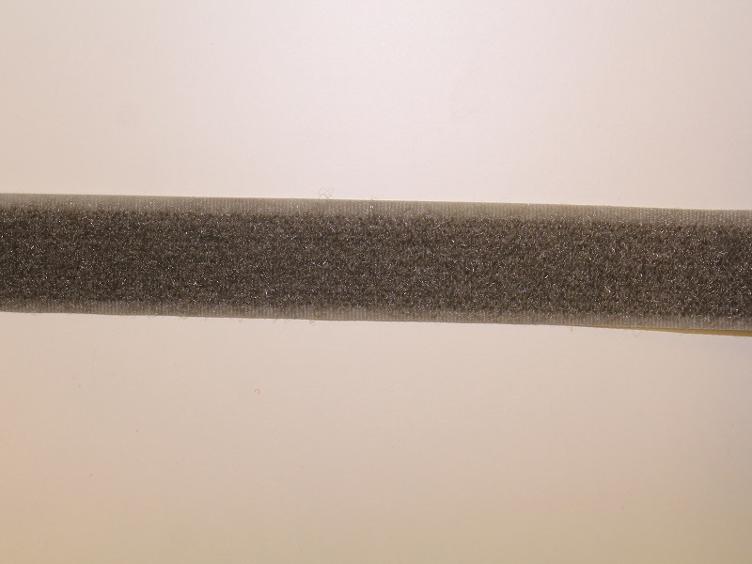 Klett Flauschband 20 mm grau