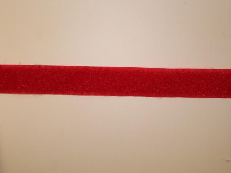 Klett Flauschband 20 mm rot