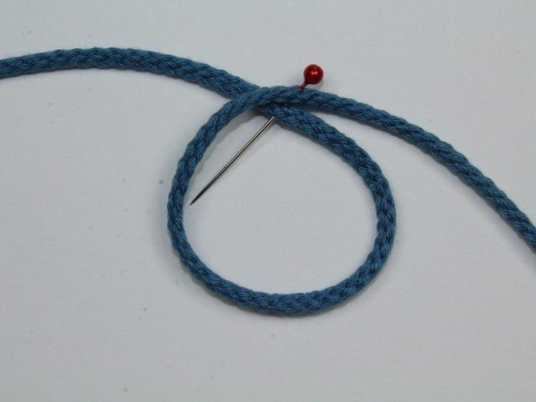 Kordel jeansblau 8 mm