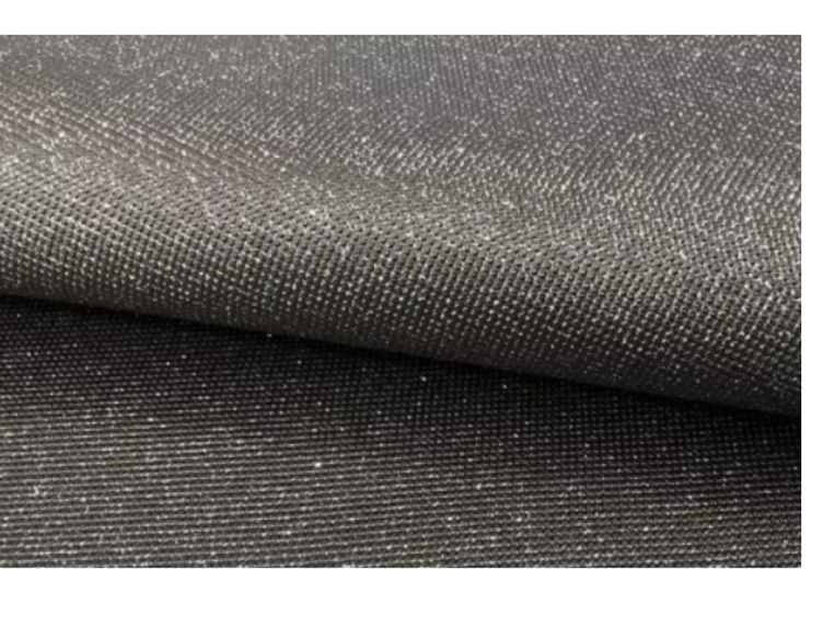 Kunstleder GLITZER anthracite