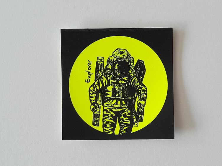 Kunstleder Label Astronaut