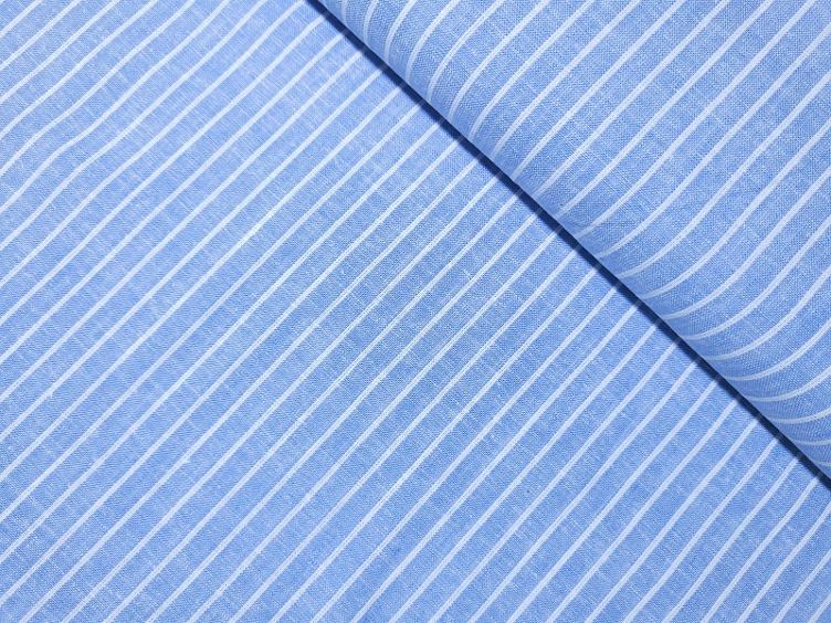 Leine hellblau/weiss Streifen 90 cm x 140 cm