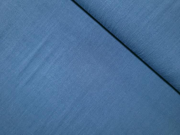 Leine/Viscose uni jeansblau hell 100 cm x 132 cm