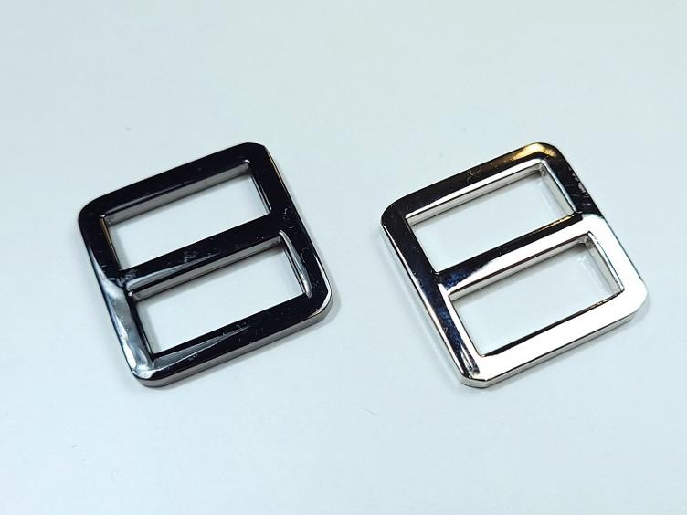 Leiterschnalle 20mm Metall silber - 0