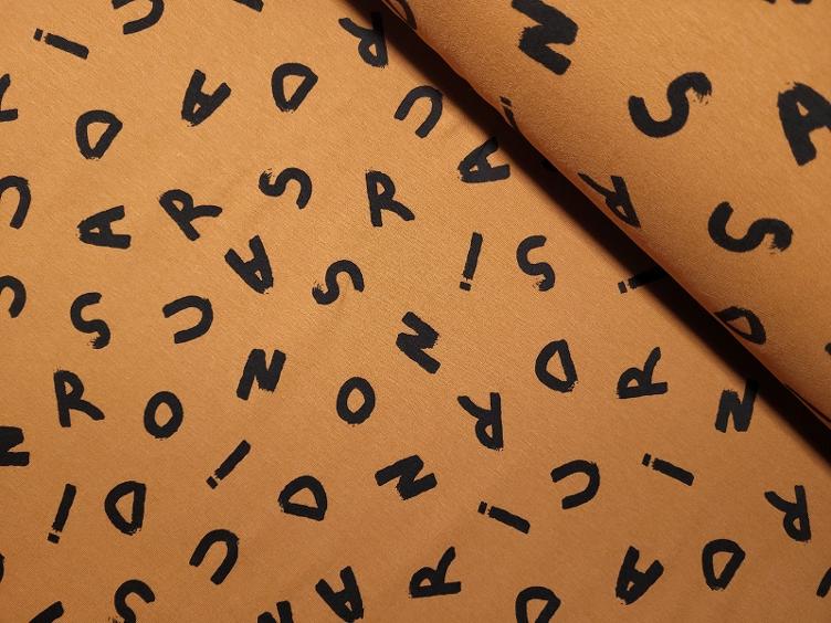 Letters braun Sweat augeraut