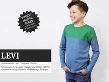 LEVI • Langarmshirt mit Colourblocking, PAPIERSCHNITT