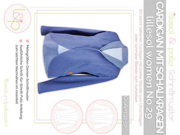 lillesol women No.50 Cardigan mit Schalkragen 34-50