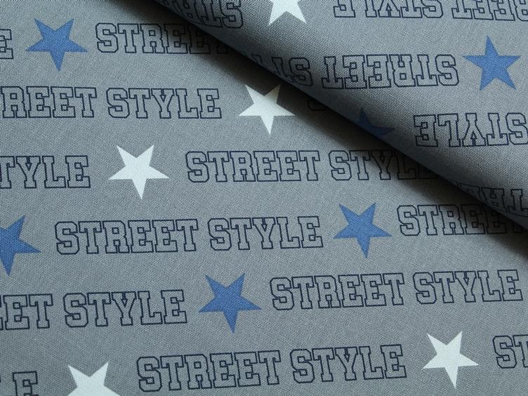Little Darling Canvas Street Style grau/blau