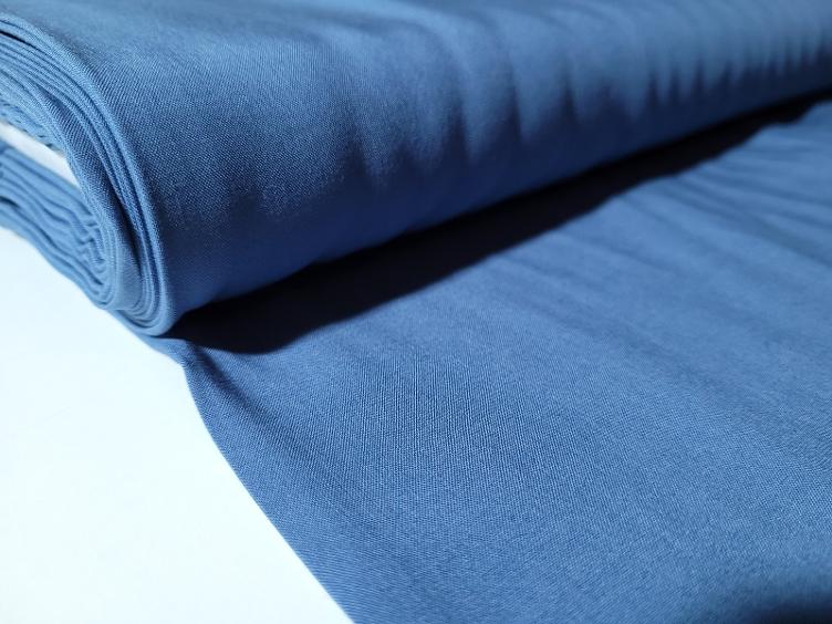 Lyocell Leine uni jeansblau 60cm x 145cm - 1