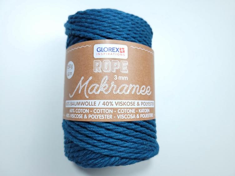 Makramee Rope 3 mm türkis
