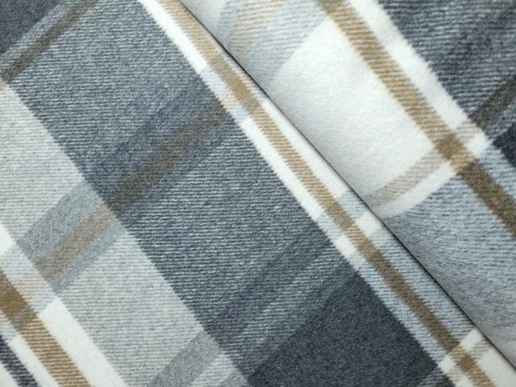Mantelflausch blau beige