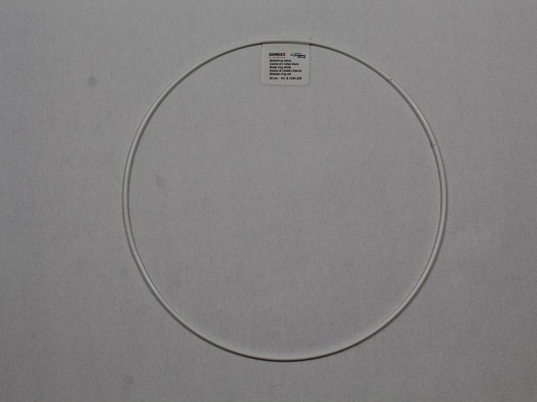 Metallring weiss 22 cm