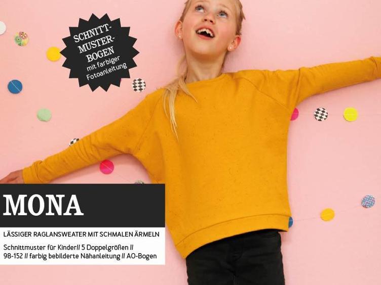 MONA • Raglansweater, PAPIERSCHNITT