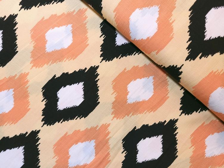 Muster apricot Viscose 70 cm x 147 cm
