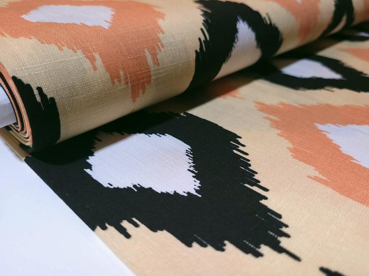 Muster apricot Viscose - 1