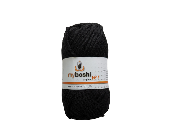 myBoshi Wolle Nr. 1 schwarz