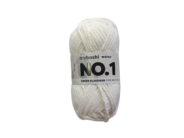 myBoshi Wolle Nr. 1 weiss