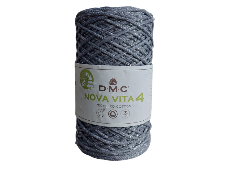 Nova Vita 4 Metallic, silber DMC