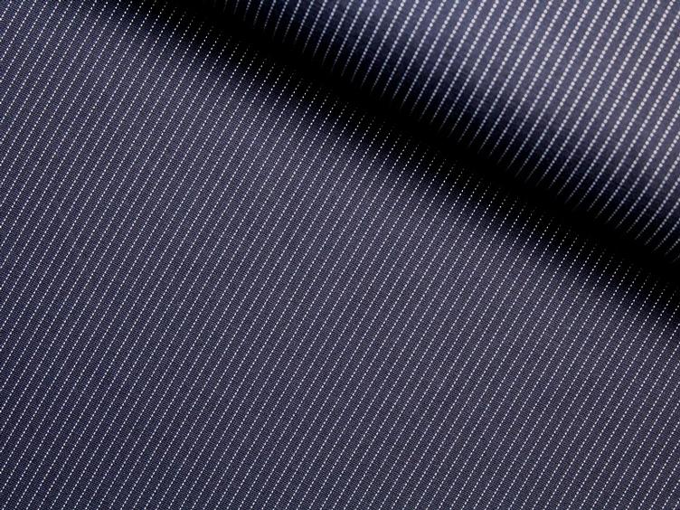 Nylon Punta Stripe navy weiss fein