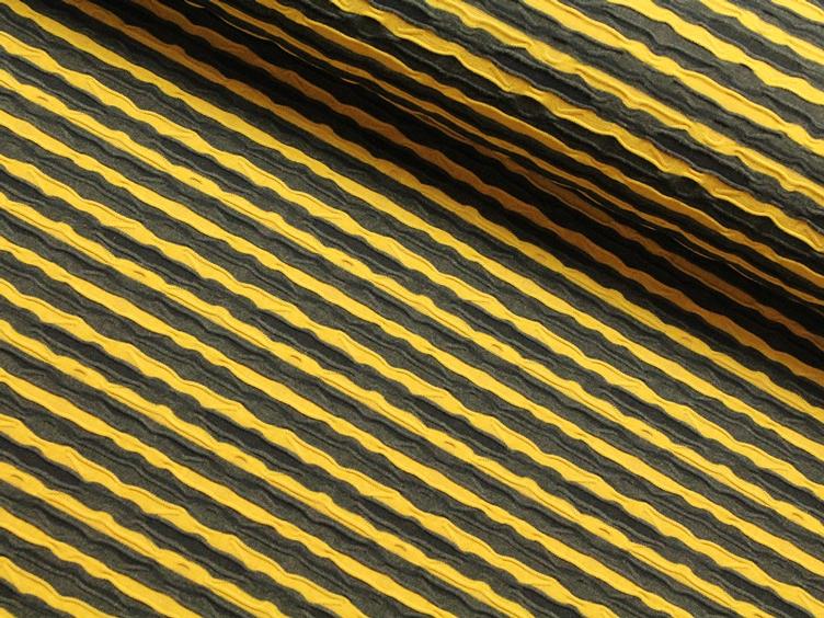 Ocker/schwarz Stripe Knitted