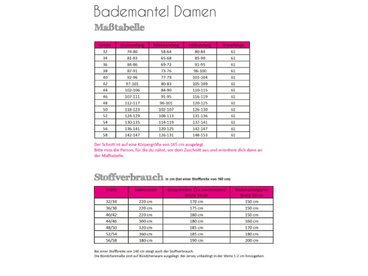 Papierschnittmuster Fadenkäfer Bedemantel Damen 32-58 - 0