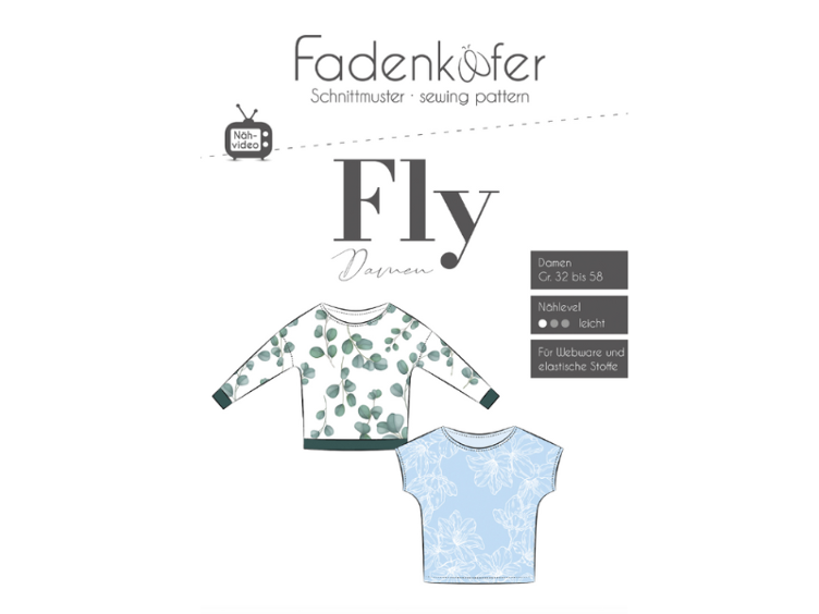 Papierschnittmuster Fadenkäfer Fly Damen 32-58