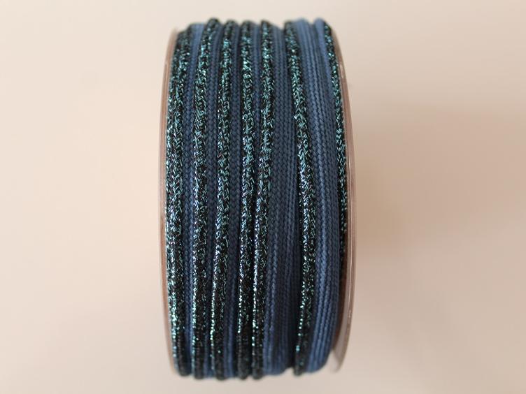 Paspel denim lurex 10 mm - 0
