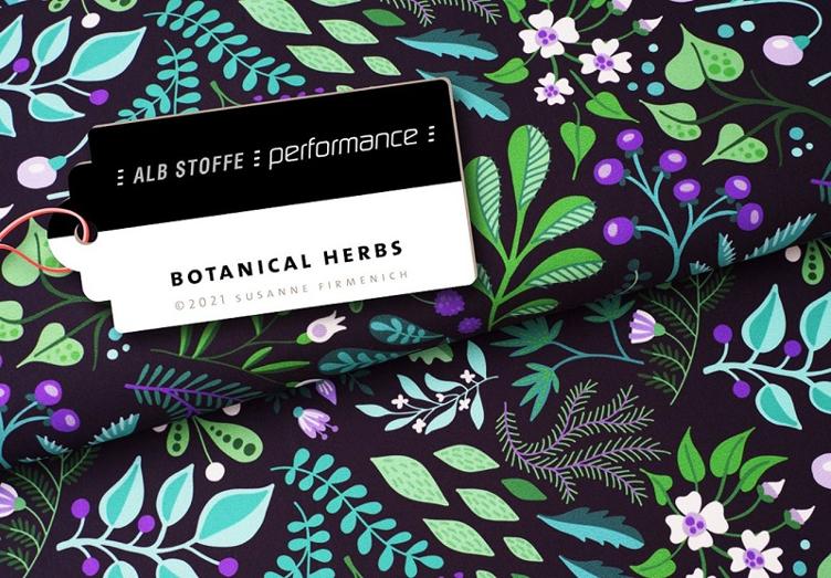 Performance Activewear Jersey - Botanical Herbes Hamburger Liebe