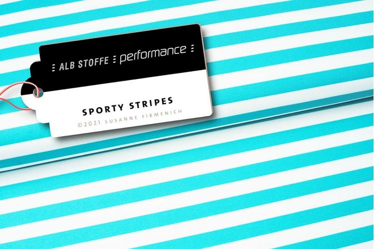 Performance Activewear Jersey - Sporty Stripes Hamburger Liebe blau/weiss