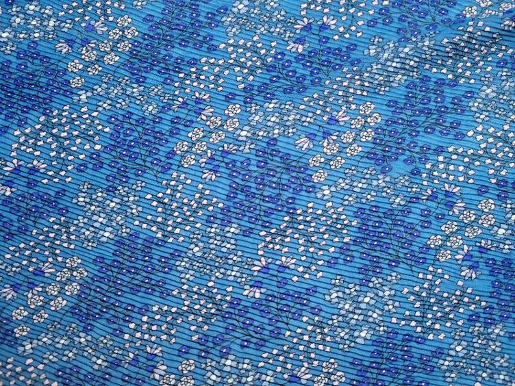 Plisse Blume blau 90cm x 150cm