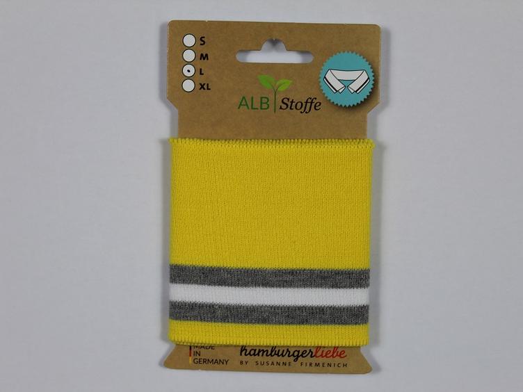 Polo Me Stripe gelb grau Albstoffe L